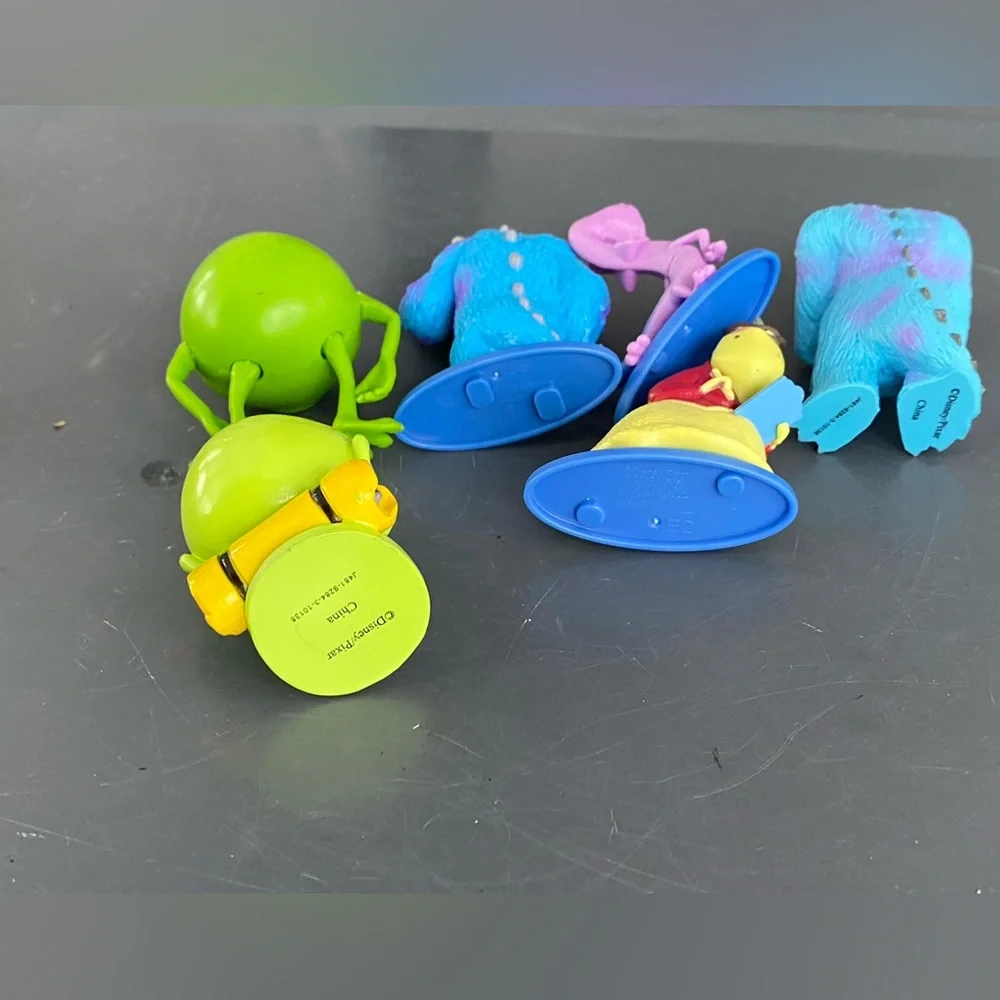 Lot 5 Vintage Monsters Inc Toy Figures Mike Randall Raz Playset Cake Toppers